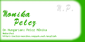 monika pelcz business card
